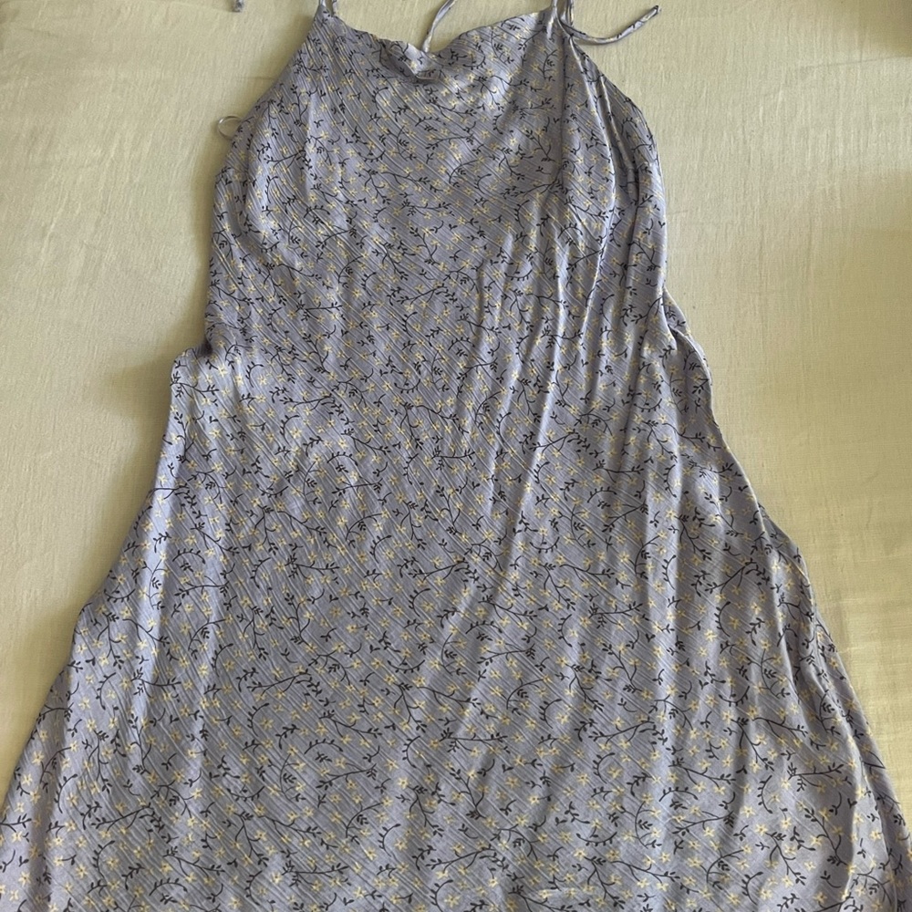 Zara floral satin dress